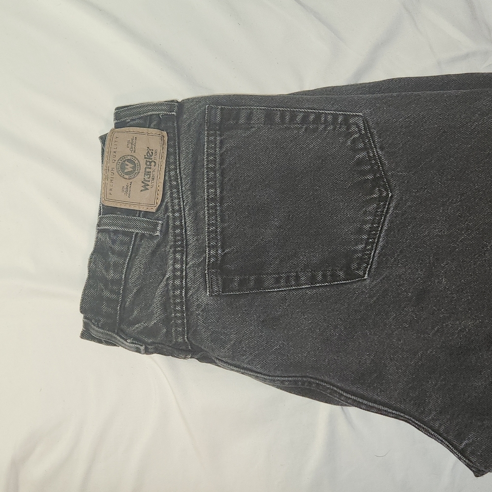 Black Wrangler jeans